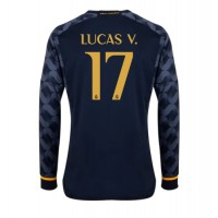 Real Madrid Lucas Vazquez #17 Vonkajší futbalový dres 2023-24 Dlhy Rukáv